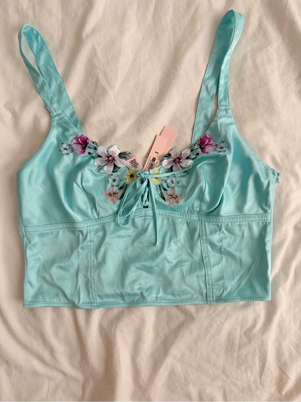 Victorias secret aqua embroidered too